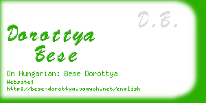 dorottya bese business card